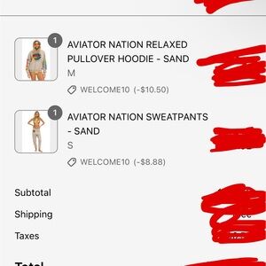 Aviator nation sweat set 
NWOT